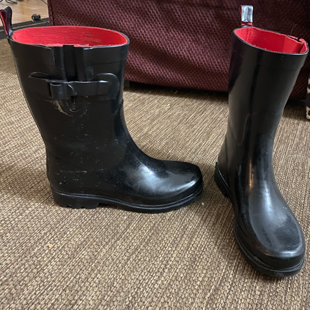 Black capelli rain boots
